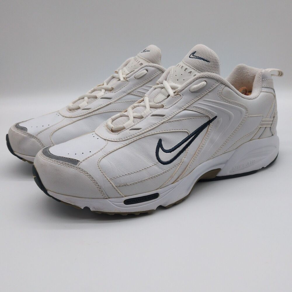Nike Rolling Rail Leather Walking Men’s Athletic Shoes Size 11 White